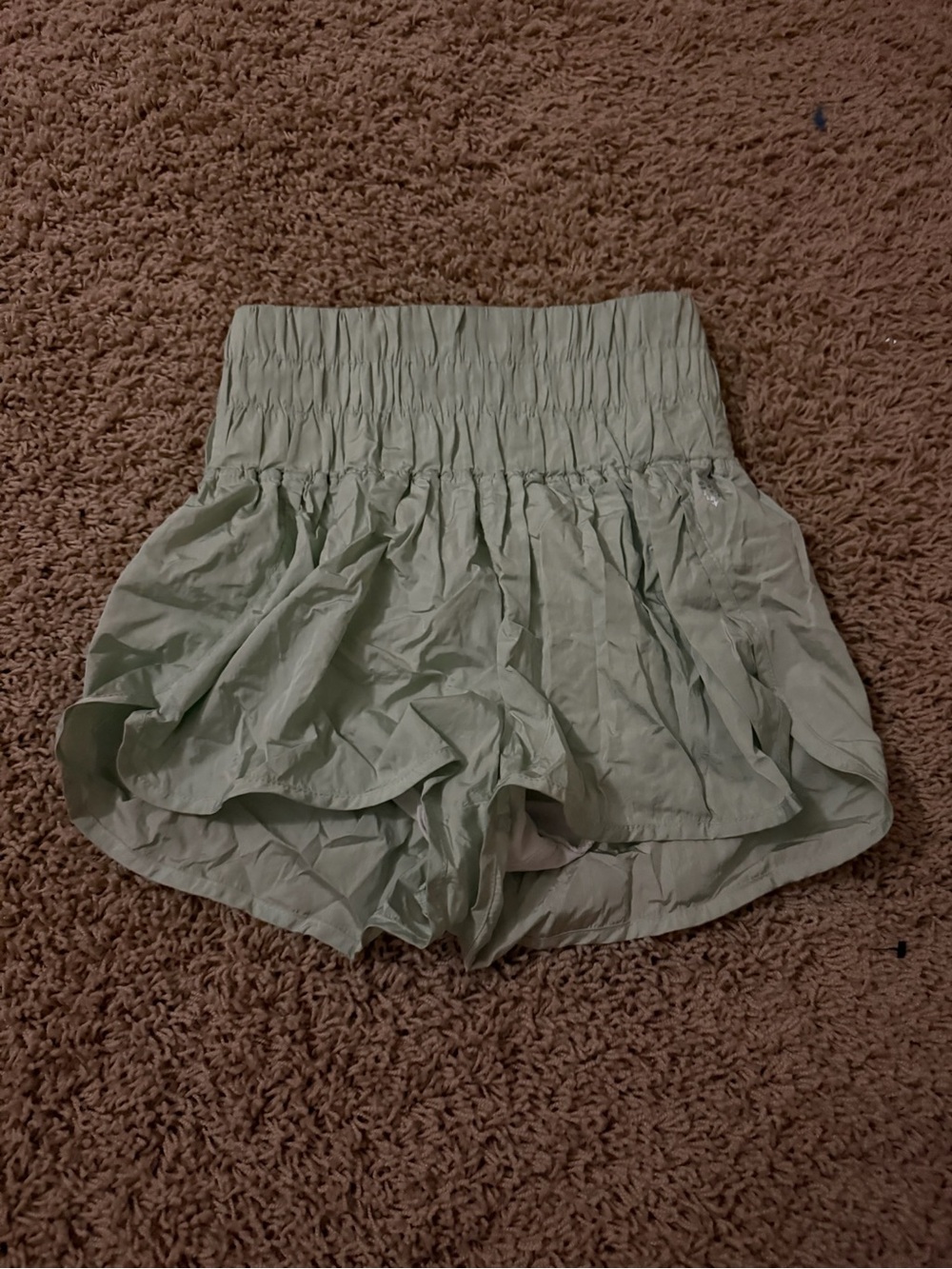 free people green shorts